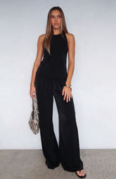 Way She Walks Pants Black