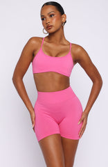 Zoom Seamless Shorts 4" Dragonfruit
