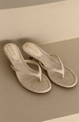 Orion Thong Kitten Mules Oat